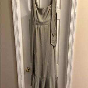 Show Me Your MuMu Claire Green Midi Dress
